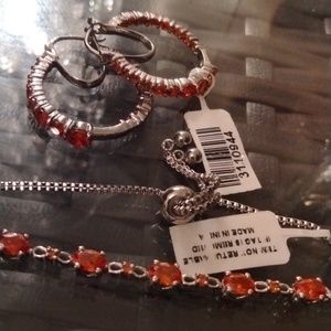 Stainless steel Earring and Bracelet Set